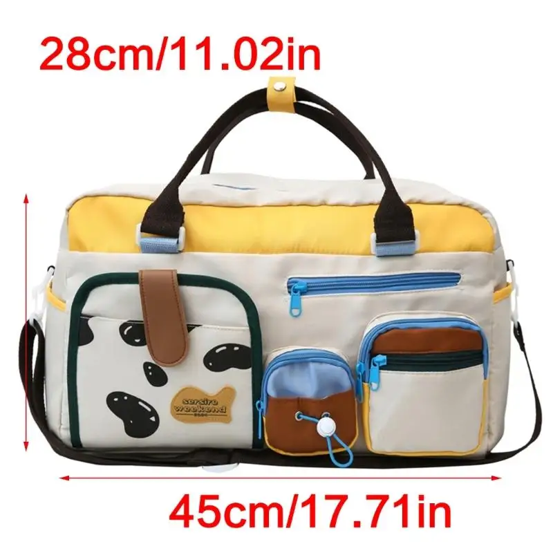 حقيبة D46D Travel Duffle ، حقيبة Waterproof Weekender تحمل أكياسًا مملوءة بالنساء.