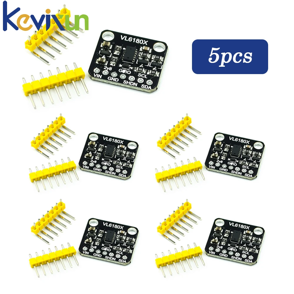 1-10pcs VL6180 VL6180X Range Finder Optical Ranging Sensor Module for Arduino I2C Interface 3.3V 5V gesture recognition