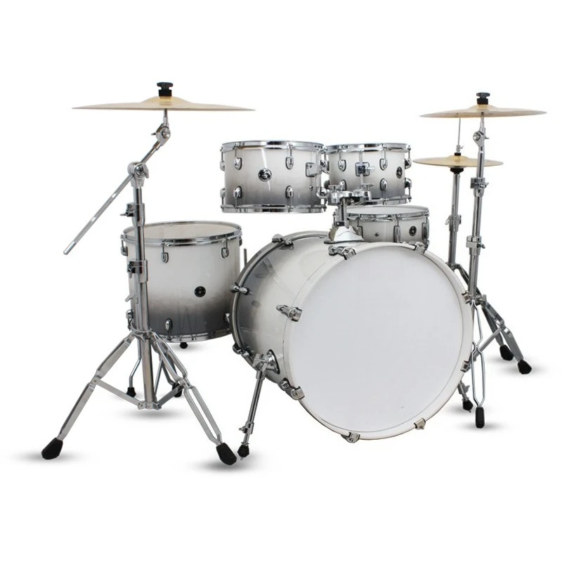 

Hooqu Professional Acoustic Drum Kit - Full Size 5-Piece Drum Set with Premium Percussion Hardware for Studio Live Performance