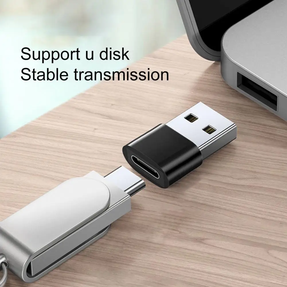 موصل OTG محول شحن سريع f محول نوع-C سبائك الألومنيوم USB لأجهزة الكمبيوتر المحمول الكمبيوتر