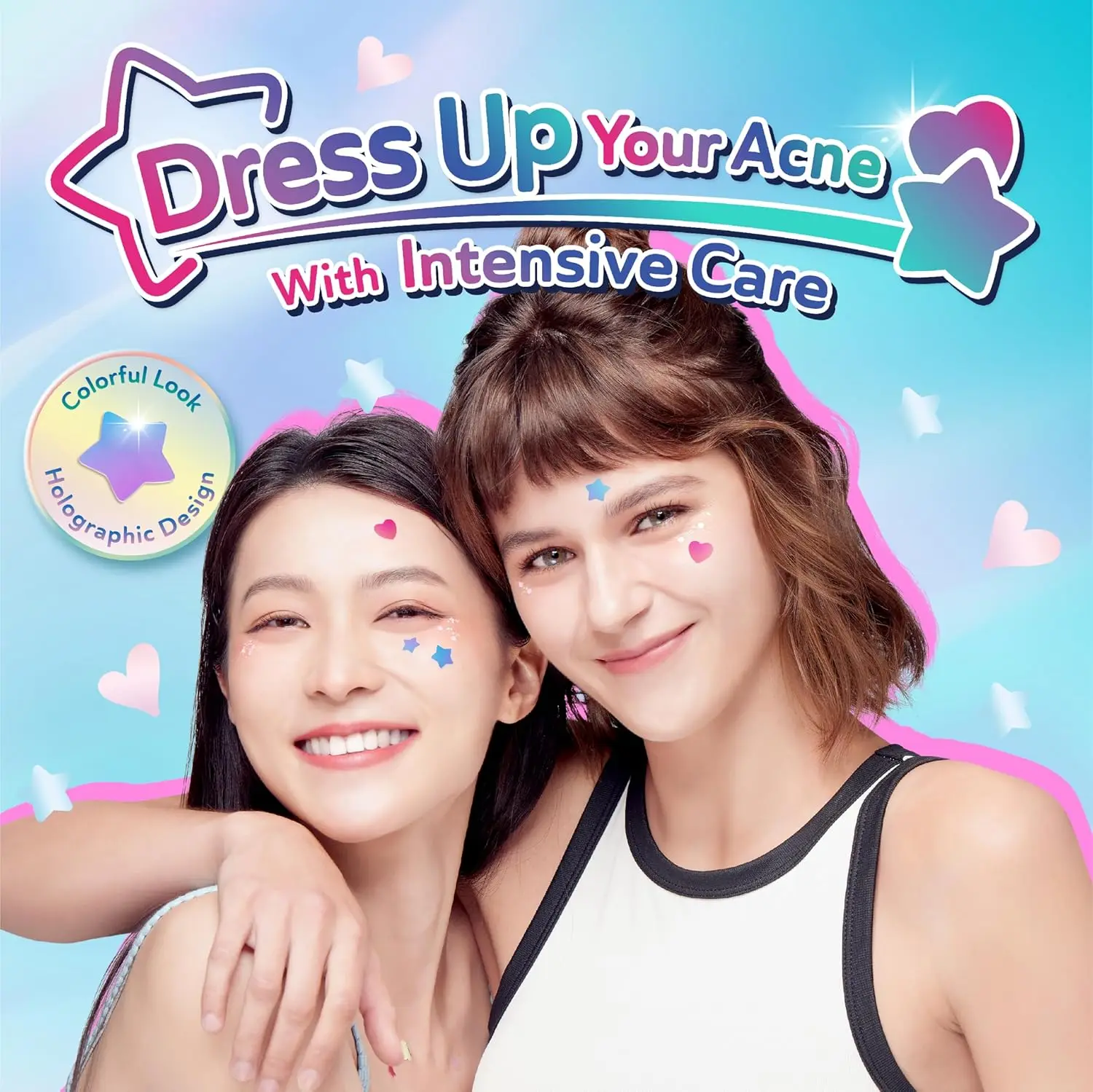 40/36 قطعة من رقع حب الشباب على شكل نجمة متعددة الألوان، رقع حب الشباب للوجه، رقع حب الشباب المخفية، ورقع البثور، رقيقة جدًا. #4