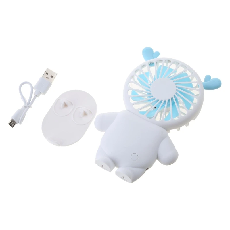 M2EE-Mini ventilador portátil Spaceman, aire acondicionado recargable por USB, 1200mAh