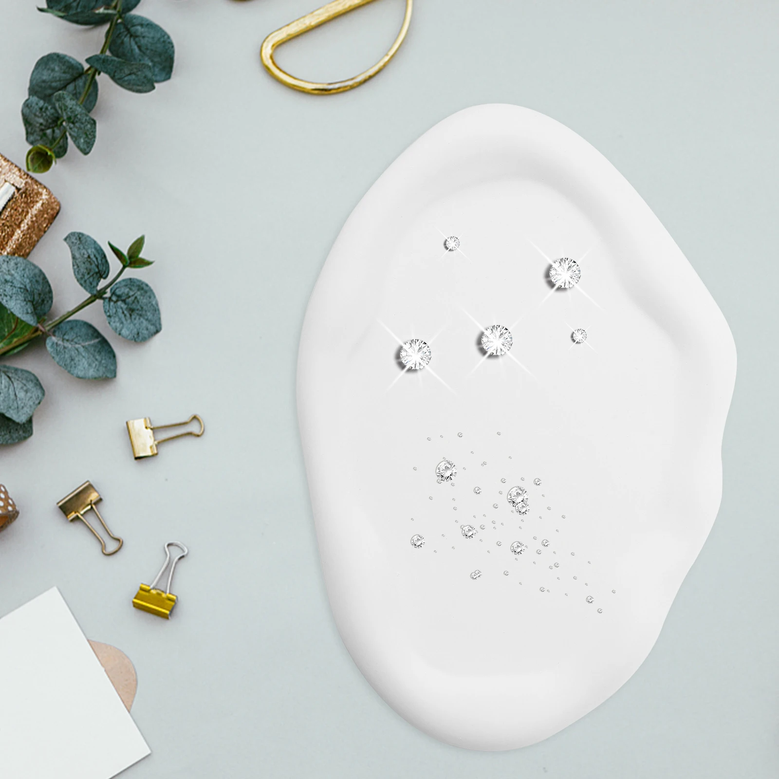 

Cloud-Shaped Jewelry Storage Plate Ceramic Ring Holder for Jewelry Organizer Trinket Tray Decorative Home Desktop Adorn Earring