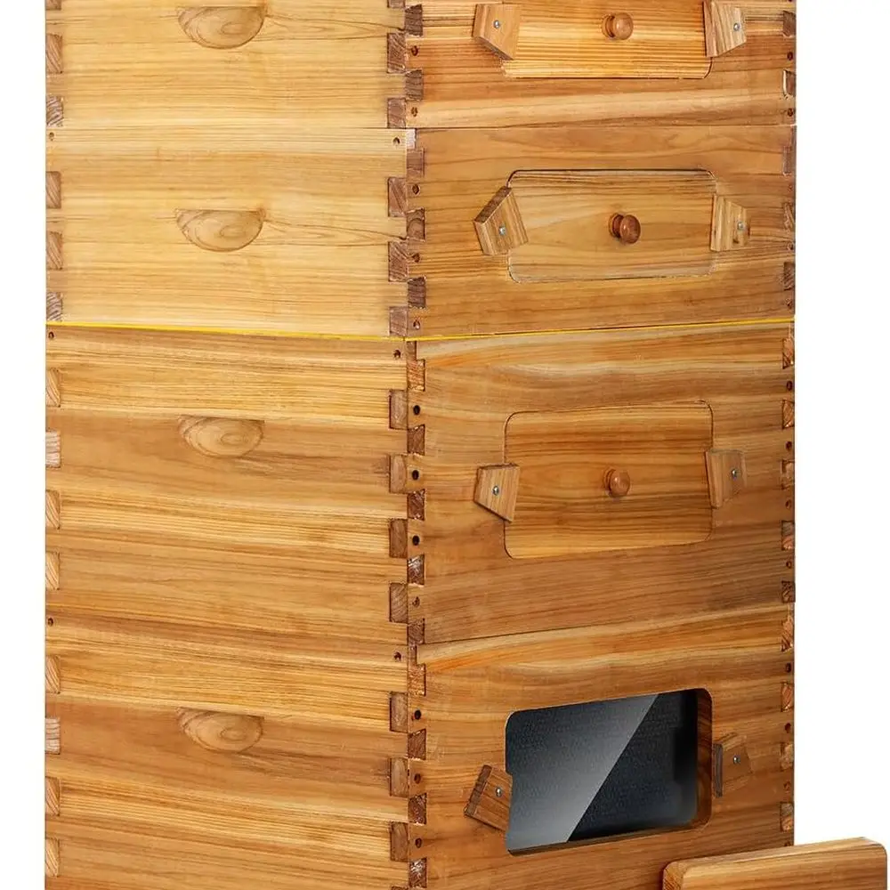

Langstroth 10-Frame Hive Kit with Wax-Coated Foundations and 4 Beehive Boxes