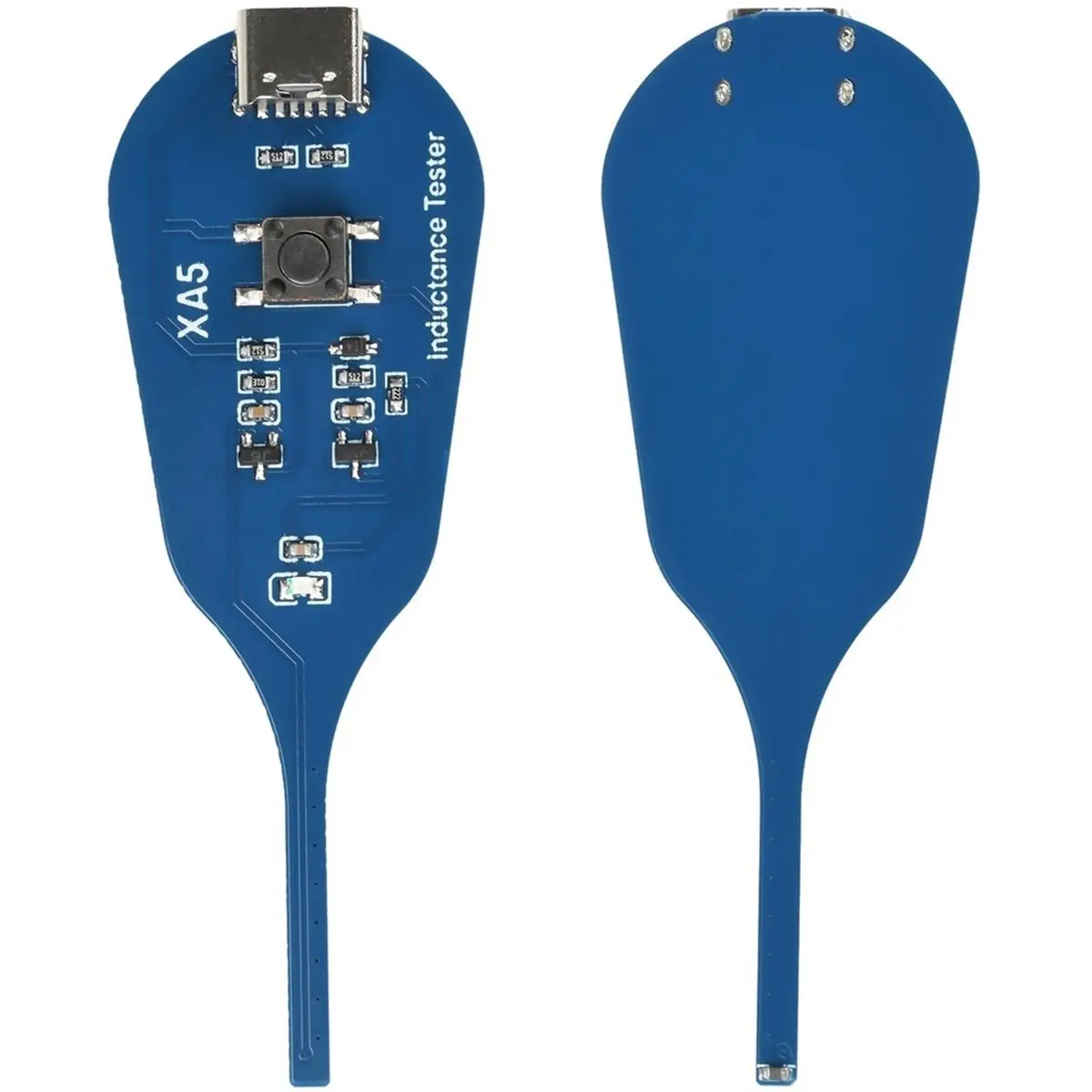 2pcs Inductance Tester for Motherboard Coil Inspection, Type-C PCB Repair Diagnostic Tool with LED Indicator
