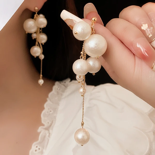 Tassel earrings aliexpress hotsell
