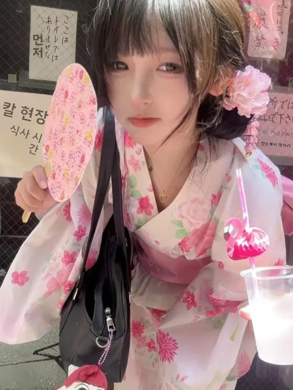 Nuevo Kimono japonés tradicional Formal Batobe Photaphy adolescente retrato japonés Sle ooting ropa étnica de mujer