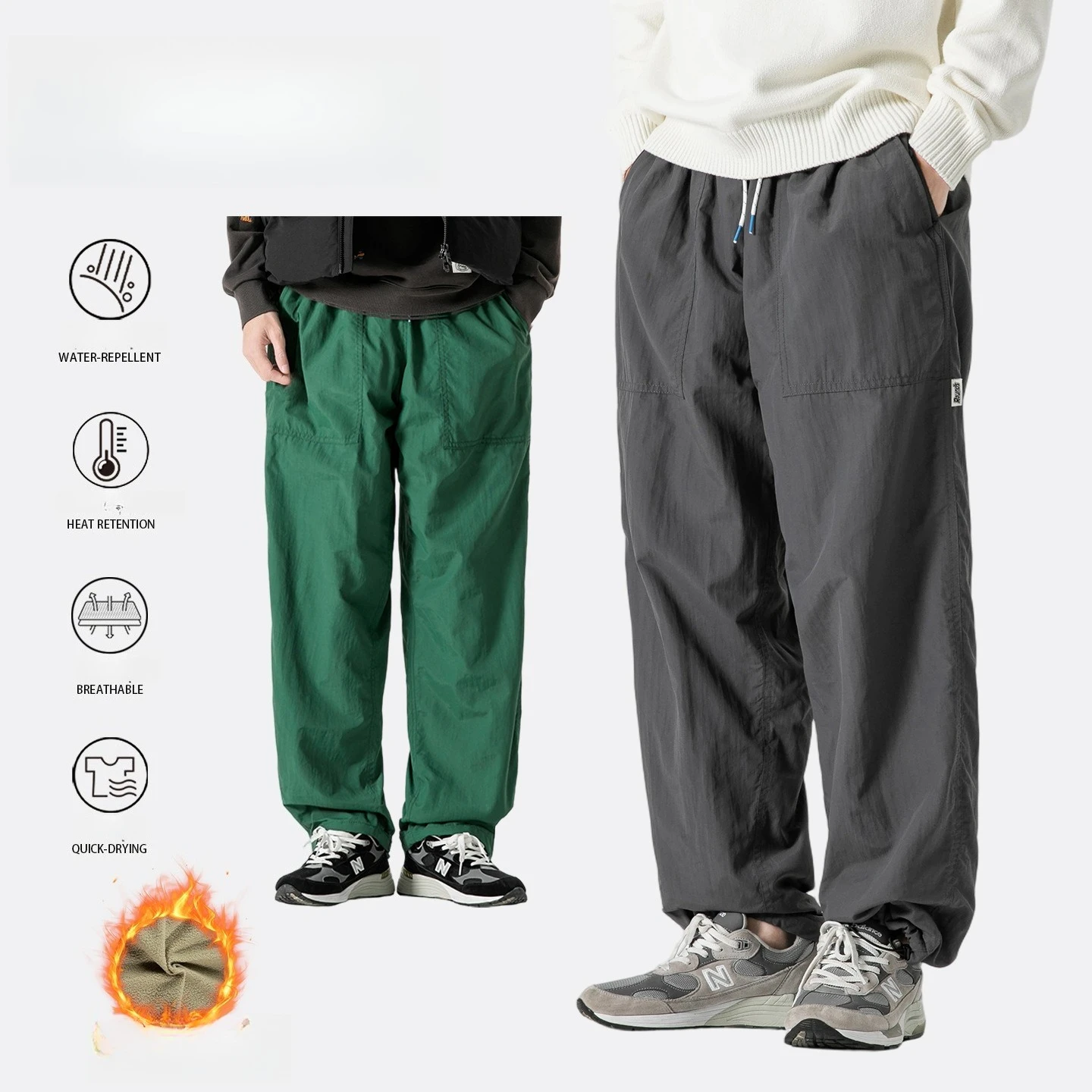 

Quick-Drying Loose Straight-Leg Workwear Pants - Unisex Style for Him & Her Outdoor Camping, Windproof and Waterproof Work Pants