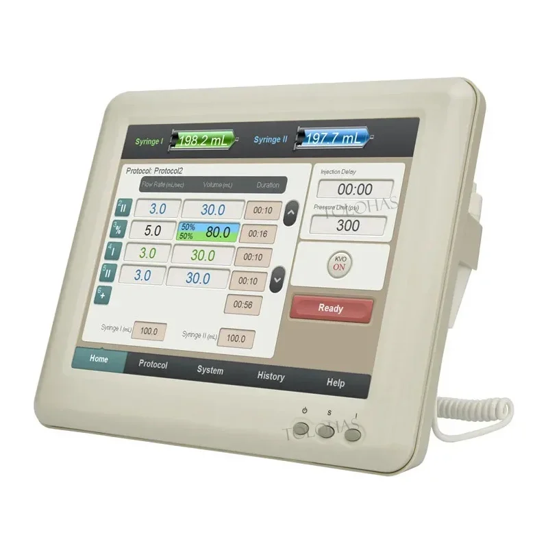 LHDC22 Hochdruck-CT-Injektionssystem Preis 200 ml Dual Head CT Injector Spritzen Maschine