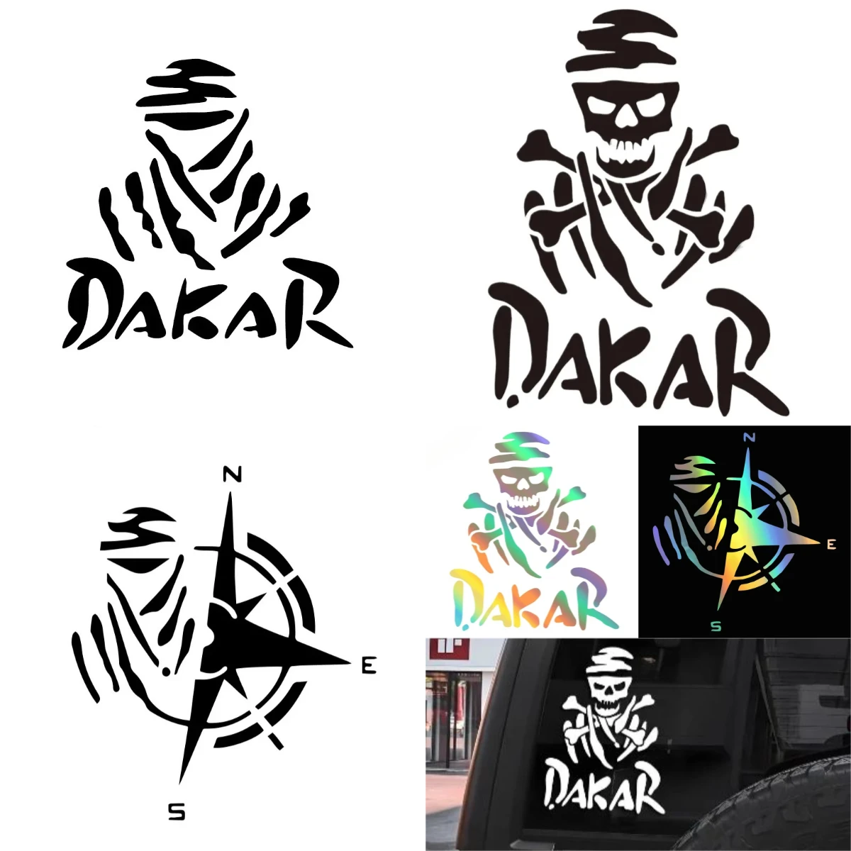 

Skull Vinyl Car Stickers Waterproof-Biker Decals for Auto Body & Motorcycle Helmetfor on Car Truck Motorcycle Laptop decoration