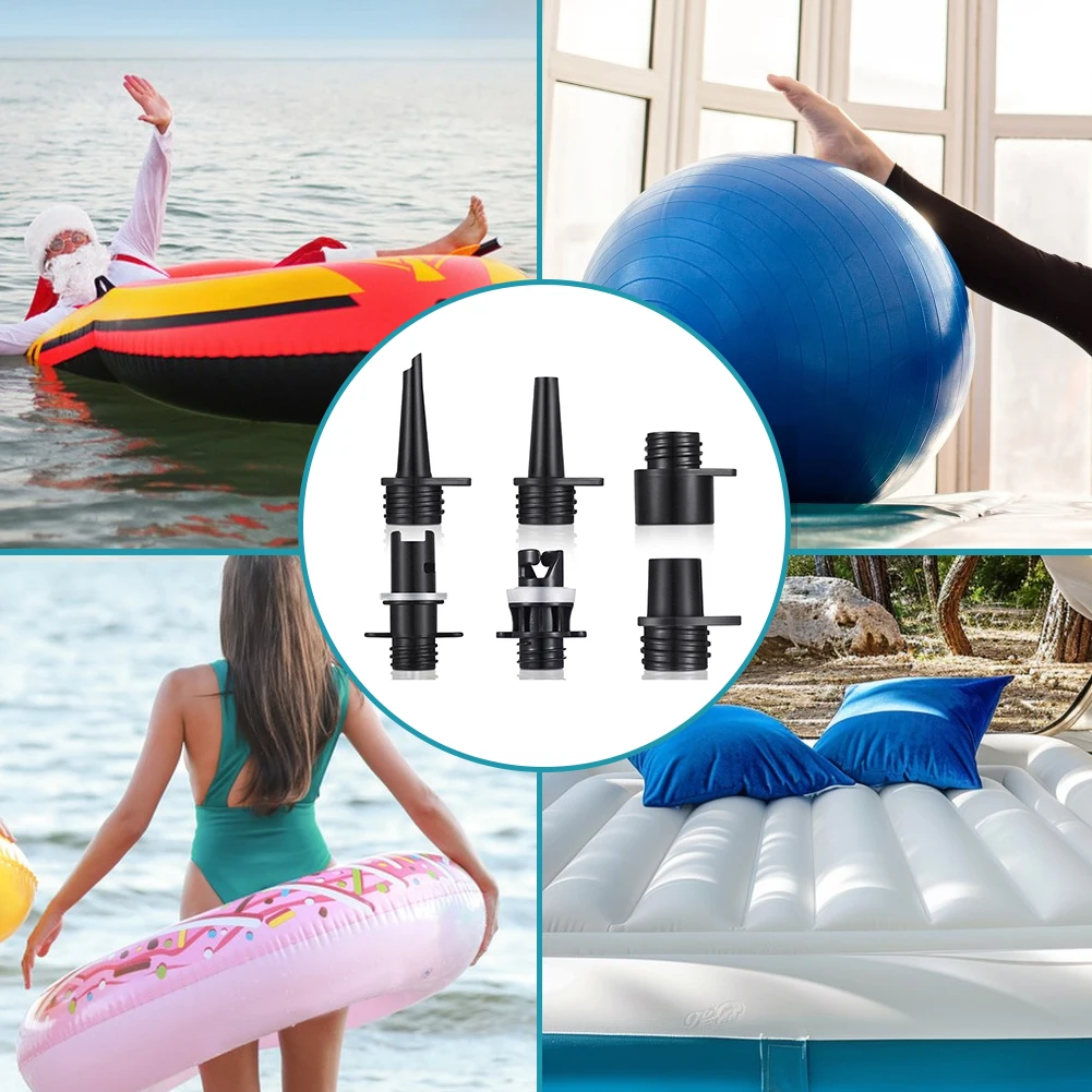 

6Pcs Inflatable Air Pumps Hose Nozzle Kit Inflatable Boat SUP Pump Adapter Boat Pump Adaptor Paddle SUP Board Boat Accessories