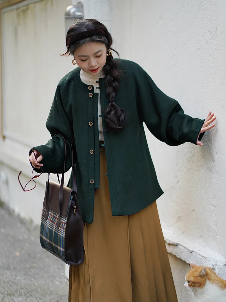 

Улучшенная круглая сумка-клатч Ne Bow Bag Sve f Yellow Plum, новинка, топ Hanfu для женщин, 100% полиэстер, Зима 2024