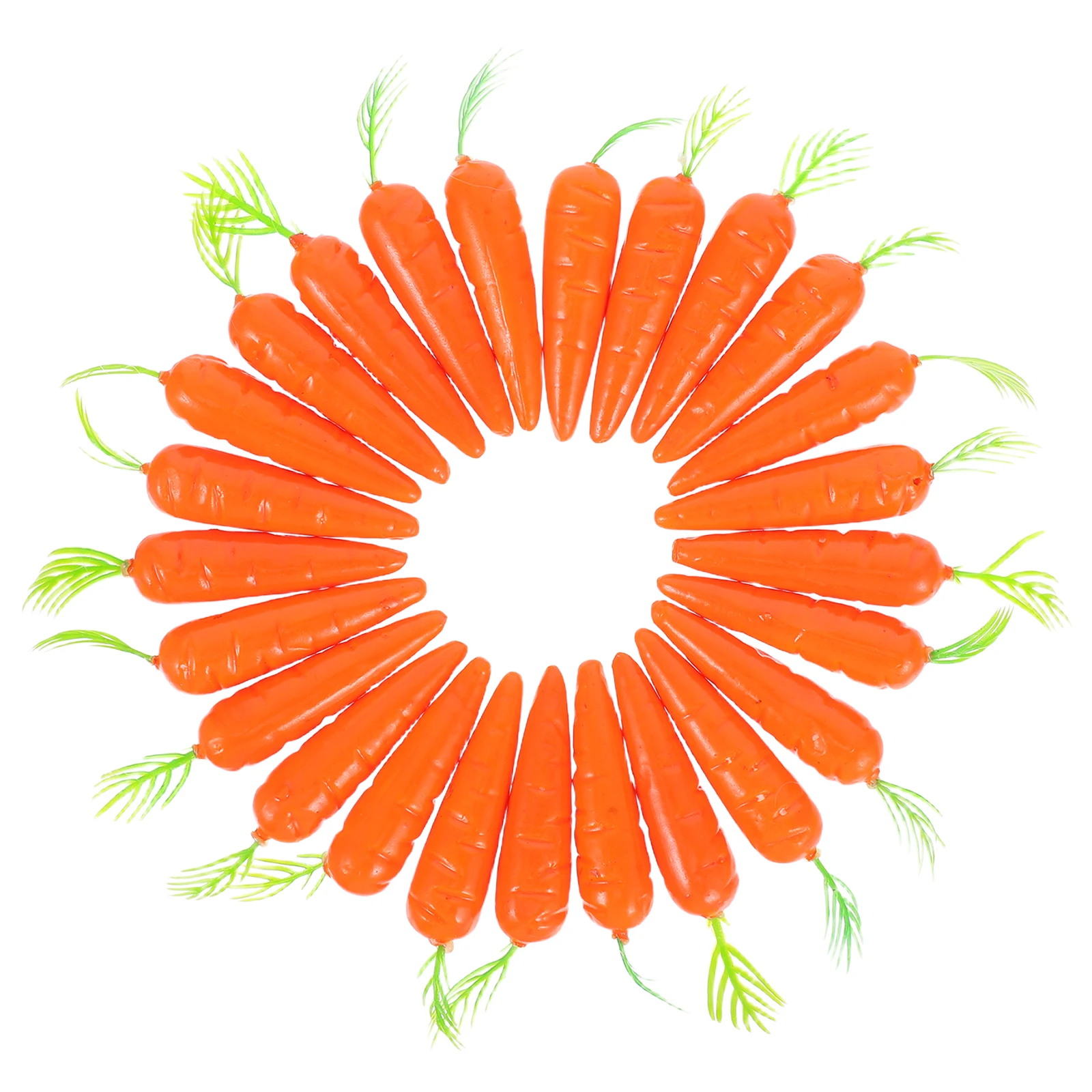 

25pcs Carrots Artificial Veg Accessories for Dollhouse Kitchen Micro Landscape Decor Faux Artificial Food Props Food Props
