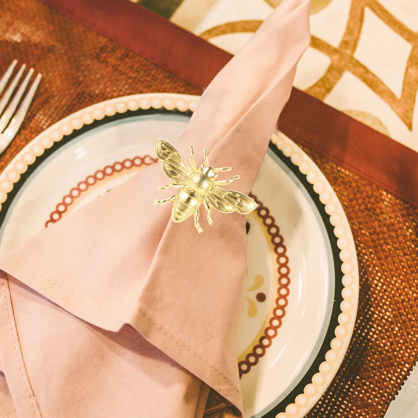 

6pcs Shaped Rings Reusable Table Clasps Napkin Accessory Creative Napkin Holders Creative Holders Dining Accessories