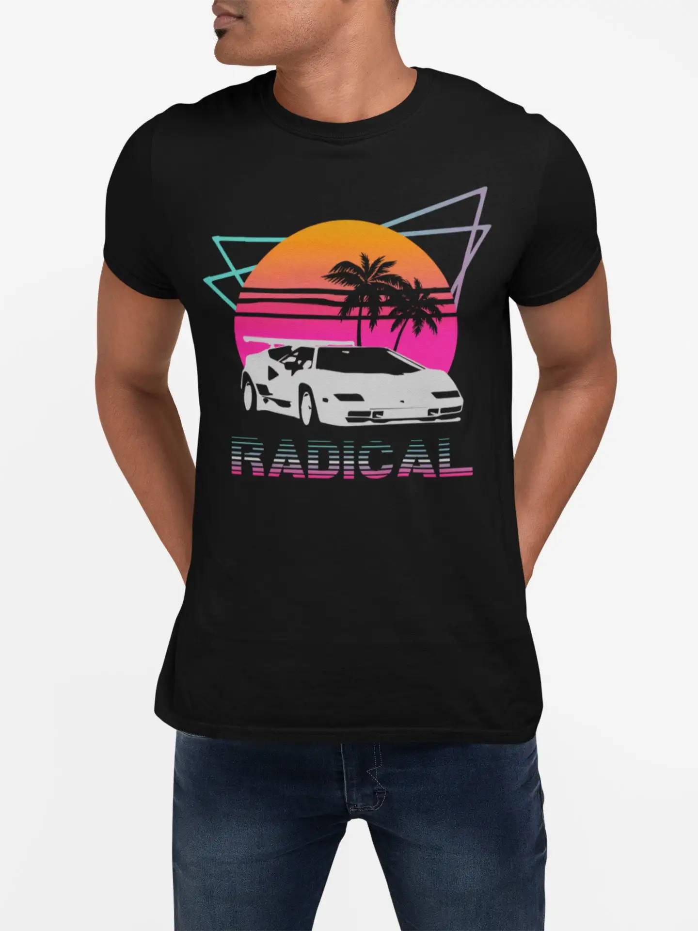 Radical 1980's Countach Retrowave T Shirt