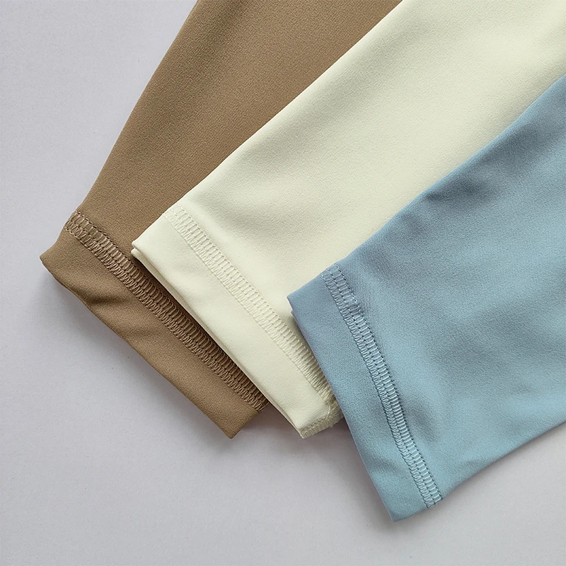 Nackte High-Waist-Yogahose für Damen, eng anliegend, hüfthebend, schnelltrocknend, Fitness-Leggings, hochfadenig, Sporttights – Detail 18