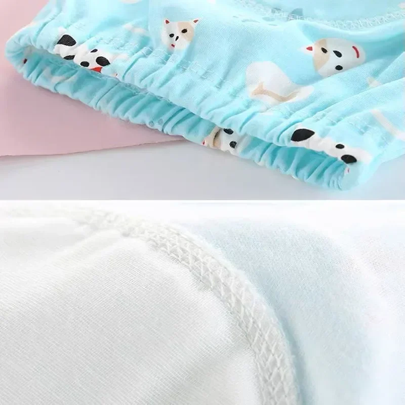 4pc/Lot Cotton Training Pants Panties Waterproof Cloth Diapers Reusable Toolder Nappies Baby Underwear