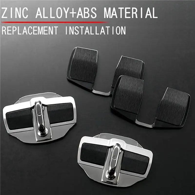 A04E-12 Sets TRD Door Stabilizer Door Lock Protector Latches Stopper Covers For Toyota Land Cruiser LC200 Alphard Vellfire