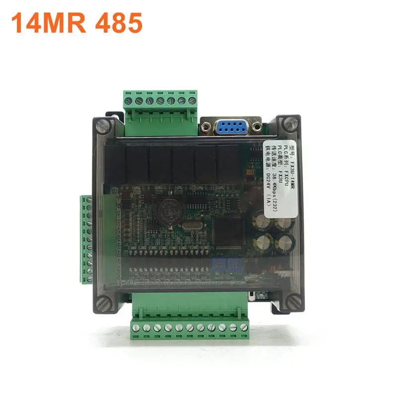 FX3U-14MR FX3U-14MT Scheda di controllo industriale PLC 8 ingressi 6 uscite 6AD 2DA e RS485 RTC compatibile con FX1N e FX2N