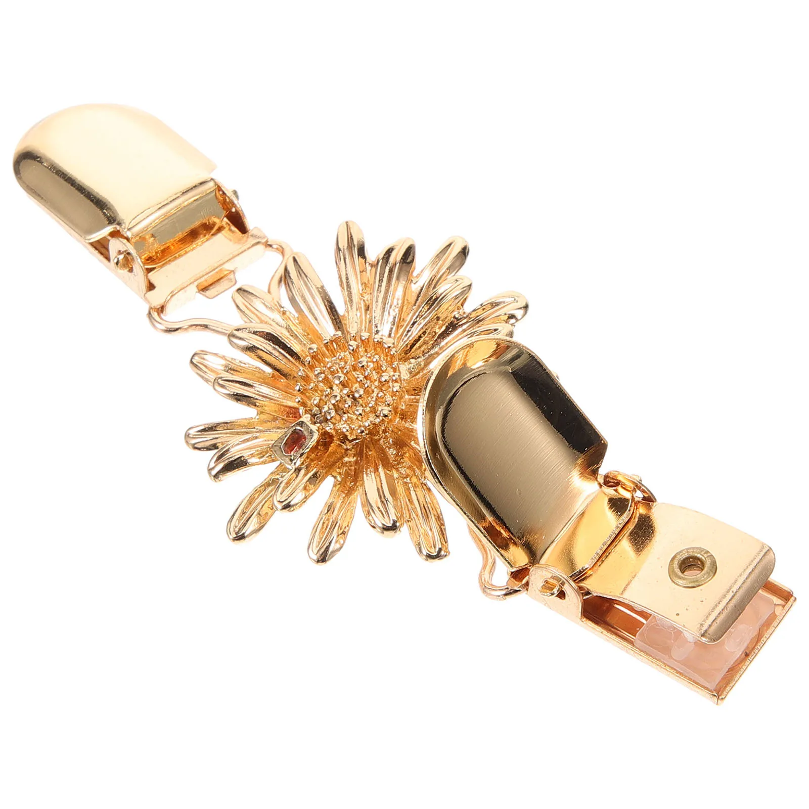 

Cardigan Brooch Flower Sweater Sleeve Clip Shawl Collar Clasp Metal Clip Women Clothes Accessory Sweater Clips