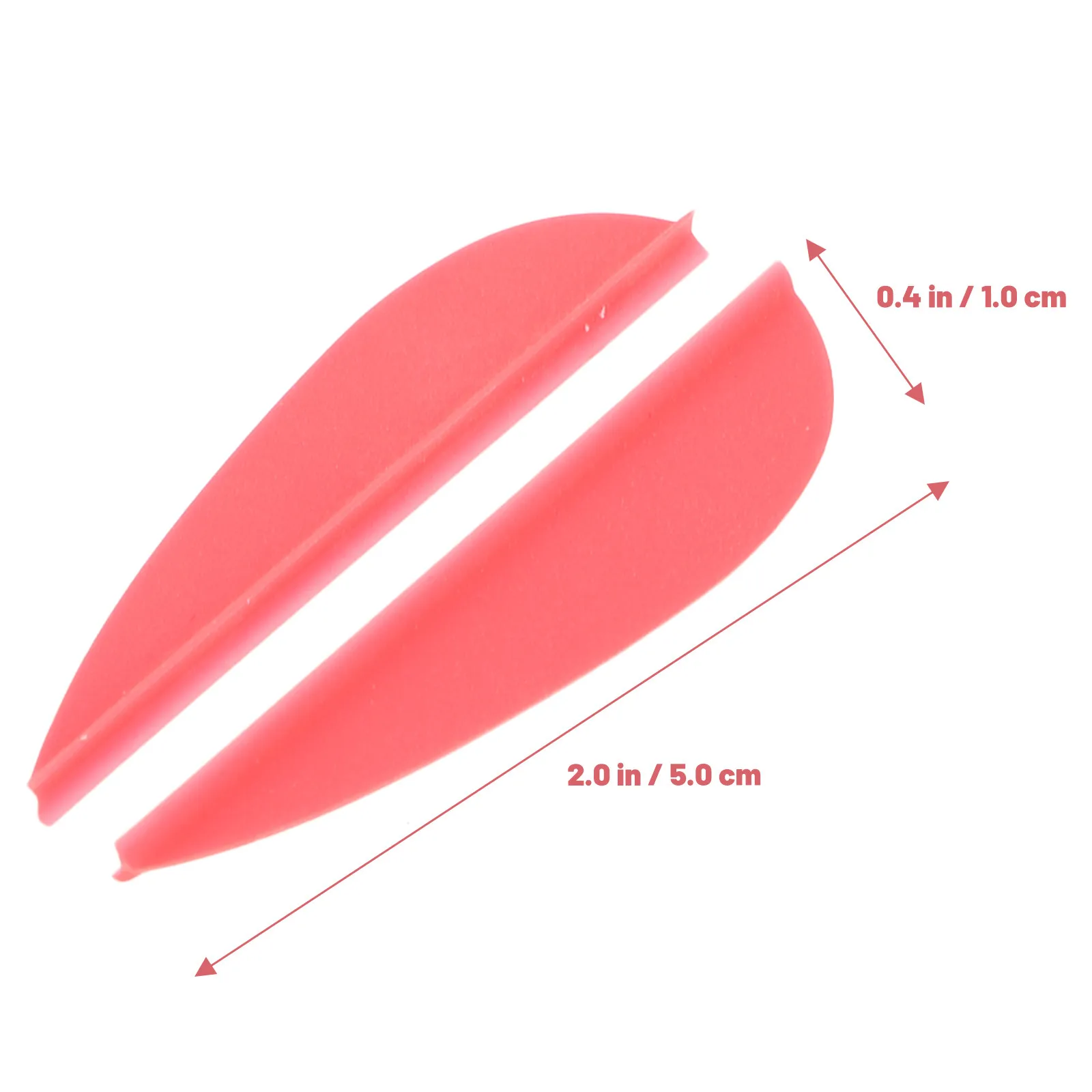20Pcs Professional Arrow Fletchings Plastic Colored Small Vanes for Fiberglass Wooden Resin Shafts Archery Targeting Practice