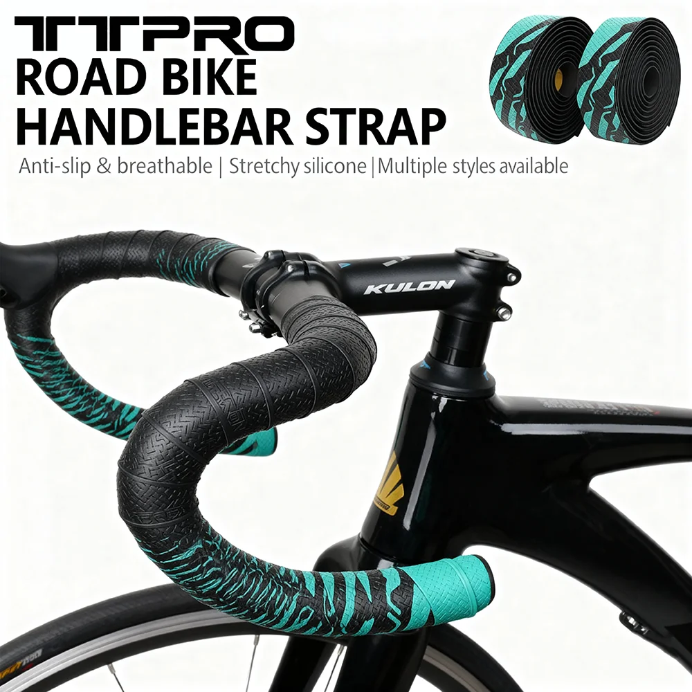 

TTPRO Ultralight Handlebar Tape Shock-Absorbing NonSlip Wear-Resistant Comfort Grip Bike Handlebar Wrap for Road Gravel Bicycles