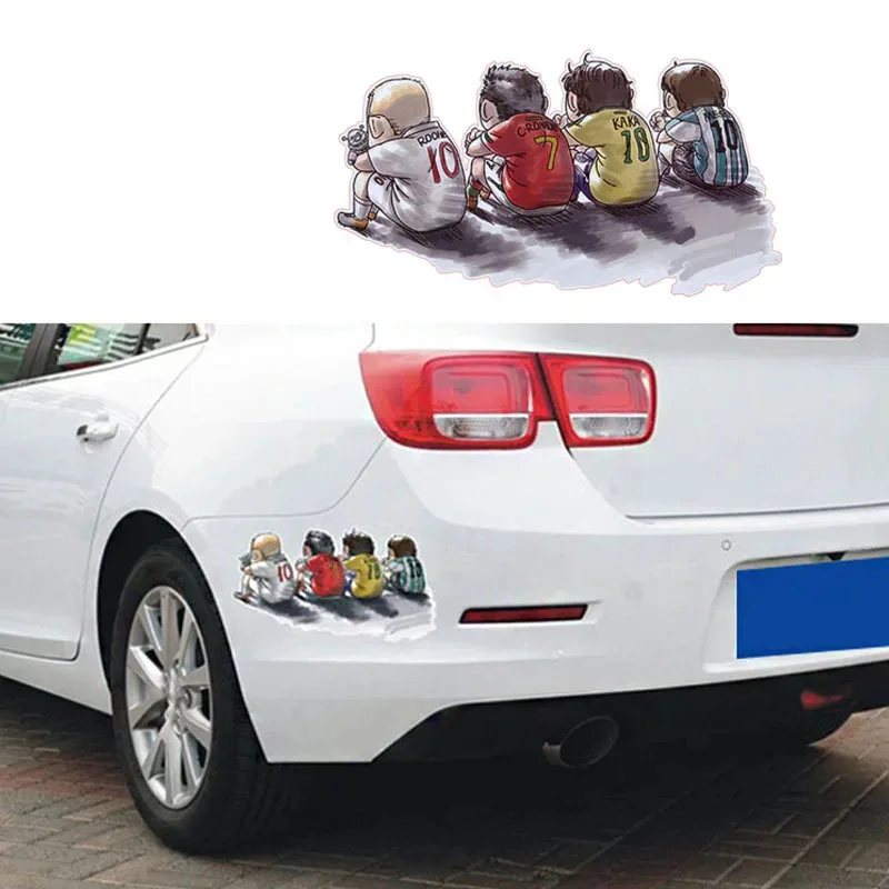 

Cartoon Football Character Car Stickers Waterproof Vinyl Decals for Automobile Hood Bumper Trunk Lid Decor Car Accessories