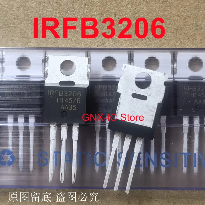 10PCS-50PCS 100% Real Original New Imported IRFB3206 IRFB3206PBF TO-220 N-Channel MOSFET 60V 210A