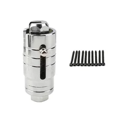 Silver Lock Cylinder Removal Puller Locksmith Tools With 10 Pcs Screws Disassembly Tools