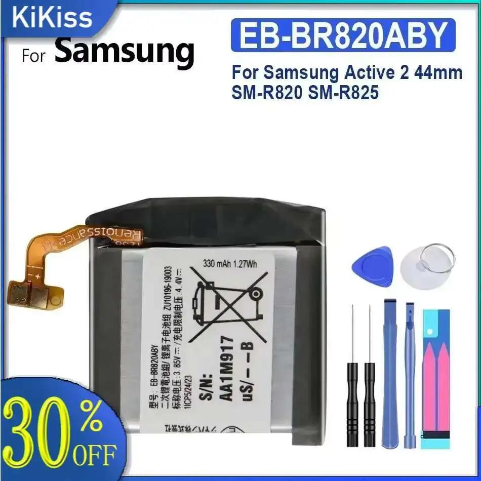 

Battery For Samsung Galaxy Gear 1 S2 Classic/3G S3 Frontier/classic Watch 3 45mm Active 1 2 40mm 44mm SM-R840 SM-R760 SM-R770