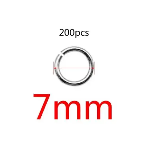 200pcs Stainless Steel Open Jump Rings for DIY Jewellery Making