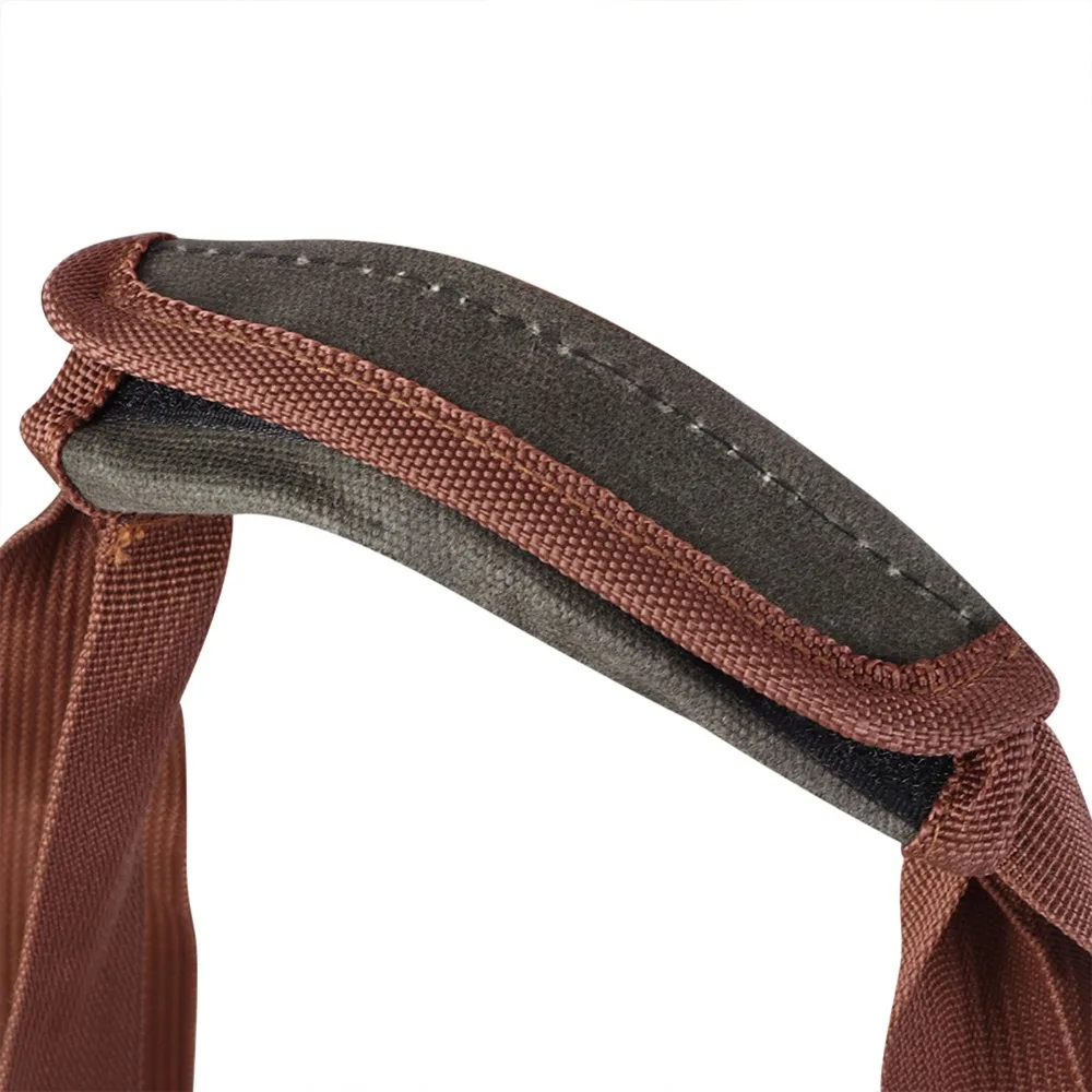 Waxed Canvas Firewood Carrier Thicken with Reinforced Handles Firewood Bag Foldable Waterproof Firewood Storage Bag