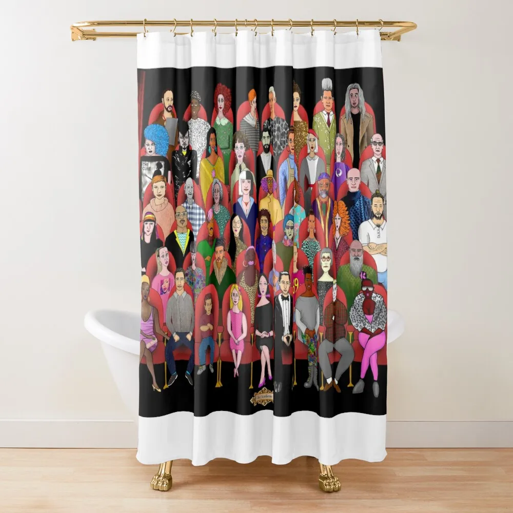 

The Audience Shower Curtain Bathroom And Shower Waterproof Bath And Anti-Mold Waterproof Bathroom Shower Bathroom Curtain