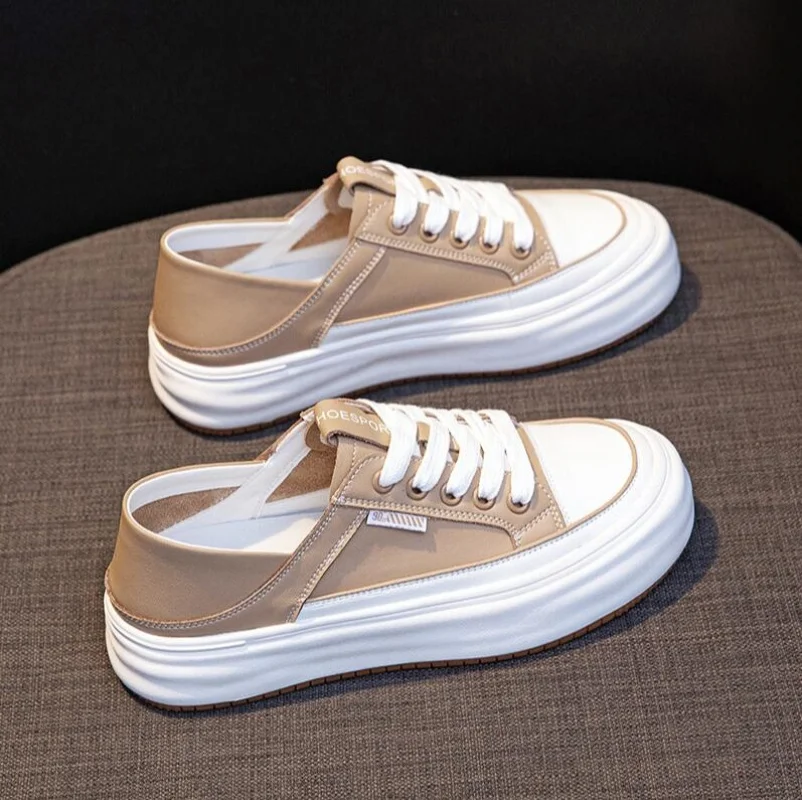 Otoño 4cm cuero genuino goma ergonómico otoño pisos suaves mocasines de ocio vulcanizado étnico mujer cómodas zapatillas gruesas