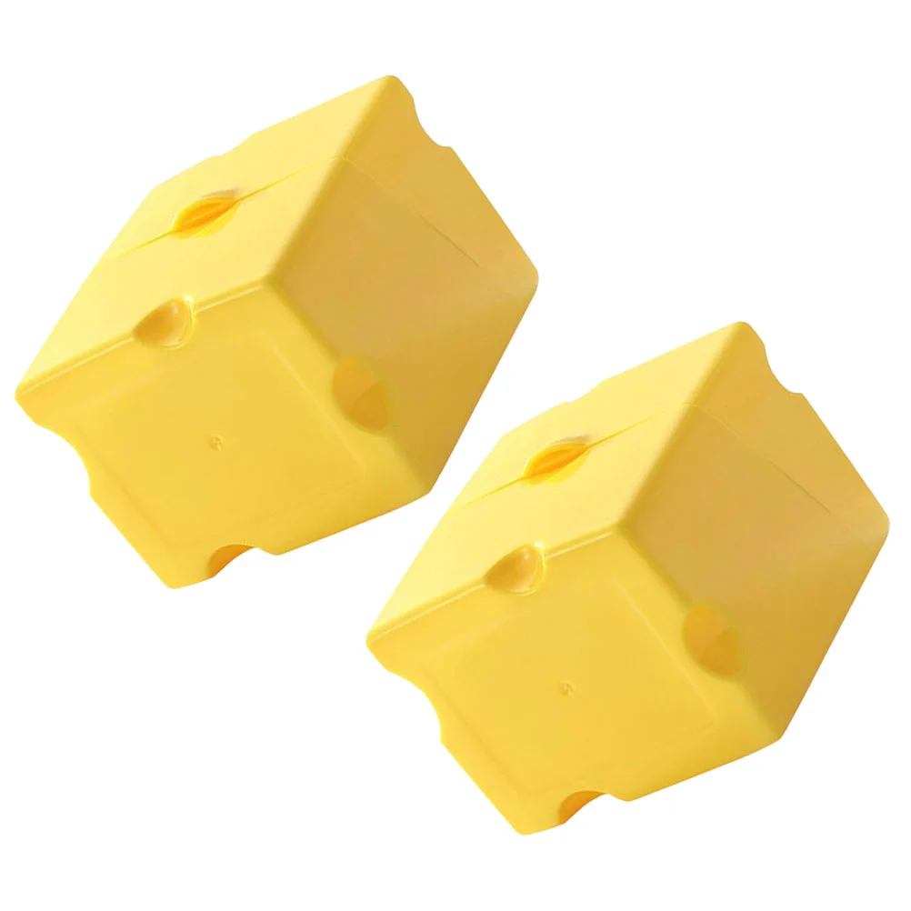 2 Pcs Cheese Storage Box Cheeseits Savers Butter Holders Food Containers with Lids