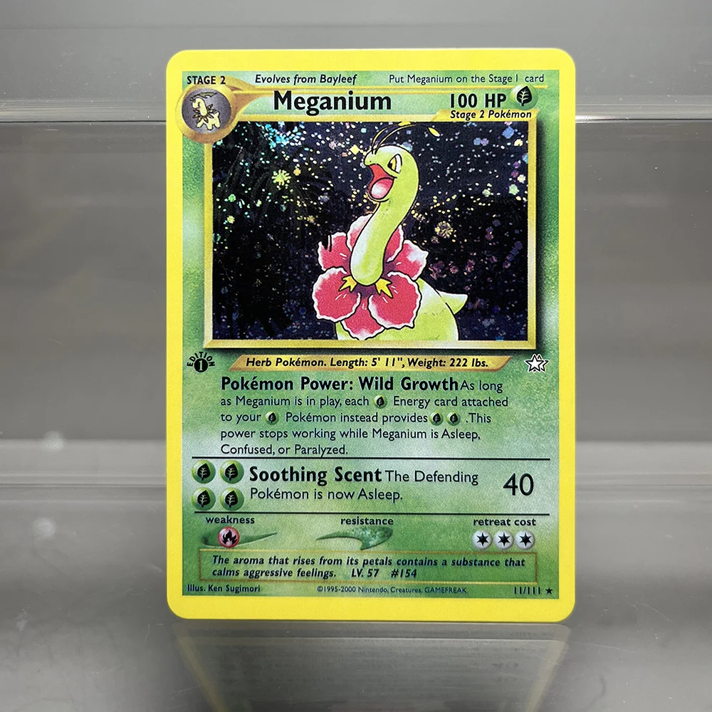 PKM Proxy Cards Classic 1996 1st Edition Mewtwo Gyarados Alakazam Cards Collection PTCG Neo Genesis Foil Card
