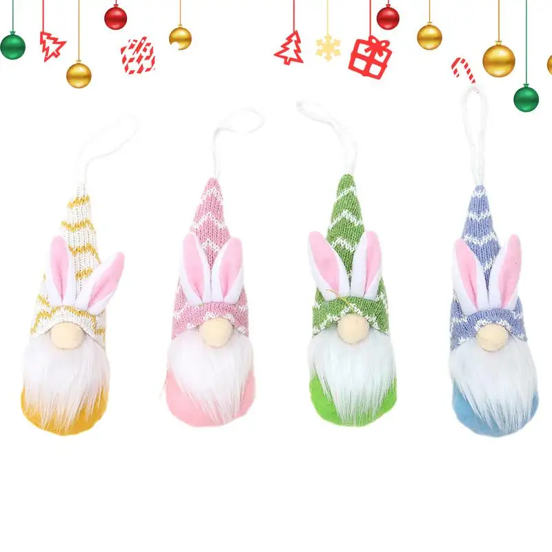 

Easter Bunny Gnome Decorations Faceless Doll 4pcs Bunny Easter Decor Bunny Easter Decor Rabbit Gnome Easter Ornament Elf