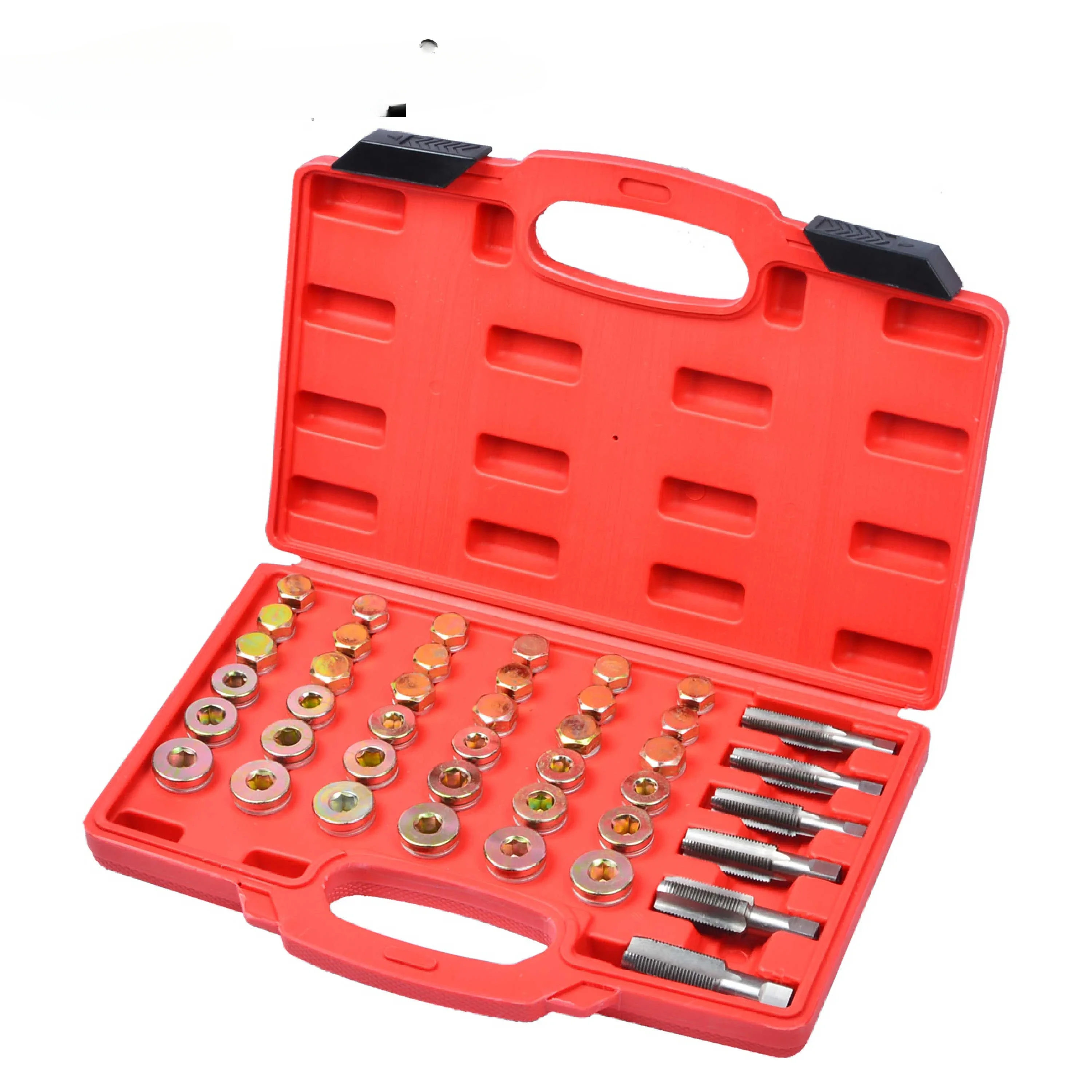 Oil Pan Thread Repair Kit Sump Gearbox Drain Plug Tool Set Car Repairing Tools 64/114 PCS