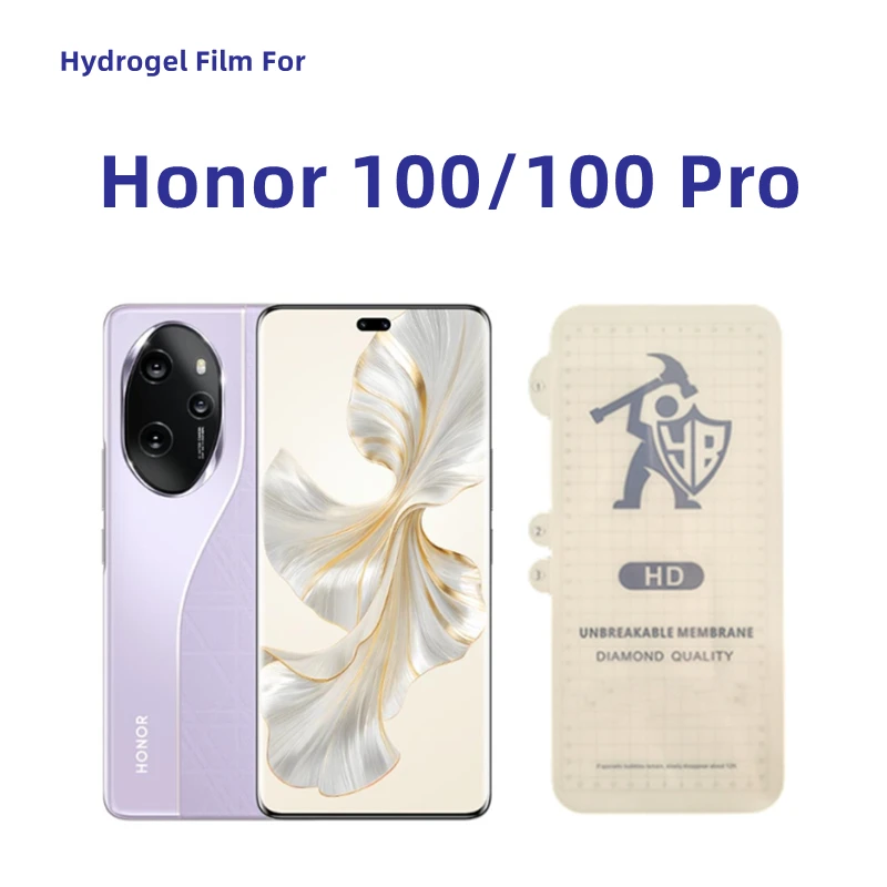 

3pcs Clear Hydrogel Film For Honor 100 Screen Protector For Honor 100 Pro Clear Protective Film TPU Not Tempered Glass