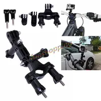 For Gopro Accessories Bike Bicycle Motorcycle Mount Handlebar Mount Adjust Tripod for Go Pro Hero 3+ 4 5 Xiaomi Yi II 4K Sjcam S