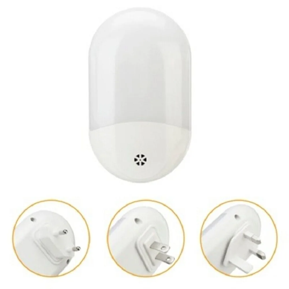 자동 LED 야간 조명 에너지 절약 황혼의 여명 스마트 유도 소형 야간 조명, 플러그 인 홈 센서 조명, 침실 욕실