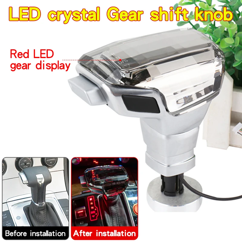 

LED Crystal Gearbox Handle Gear Rod For Volkswagen Magotan Tiguan CC Golf Bora Lavida Sagitar Gear Shift Knob