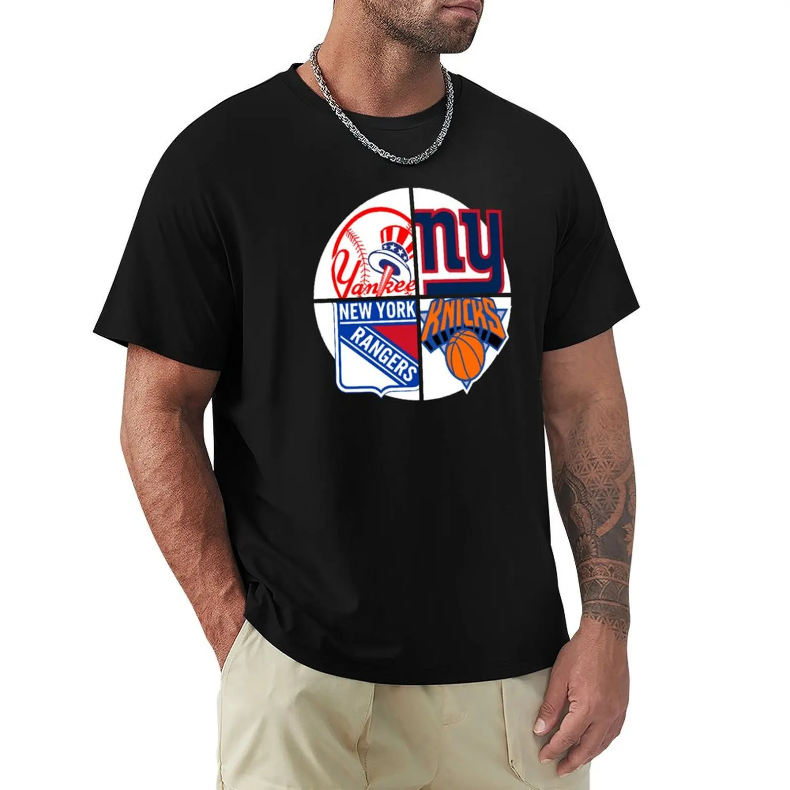 New York Sports 1 T-Shirt quick drying Short sleeve tee shirts graphic tees customs design your own slim fit t shirts for men