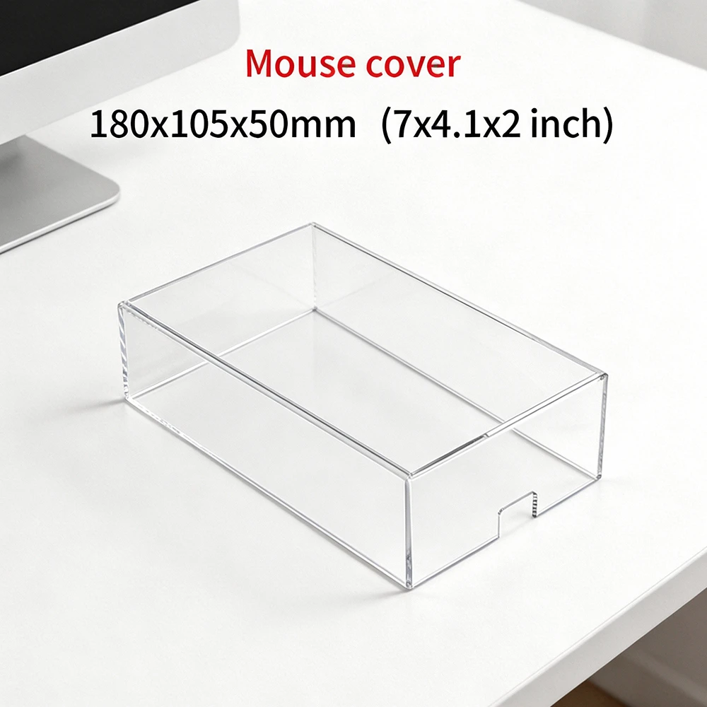 Clear Acrylic Mechanical Keyboard & Mouse Dust Cover (60/96/98/104/108-Key)