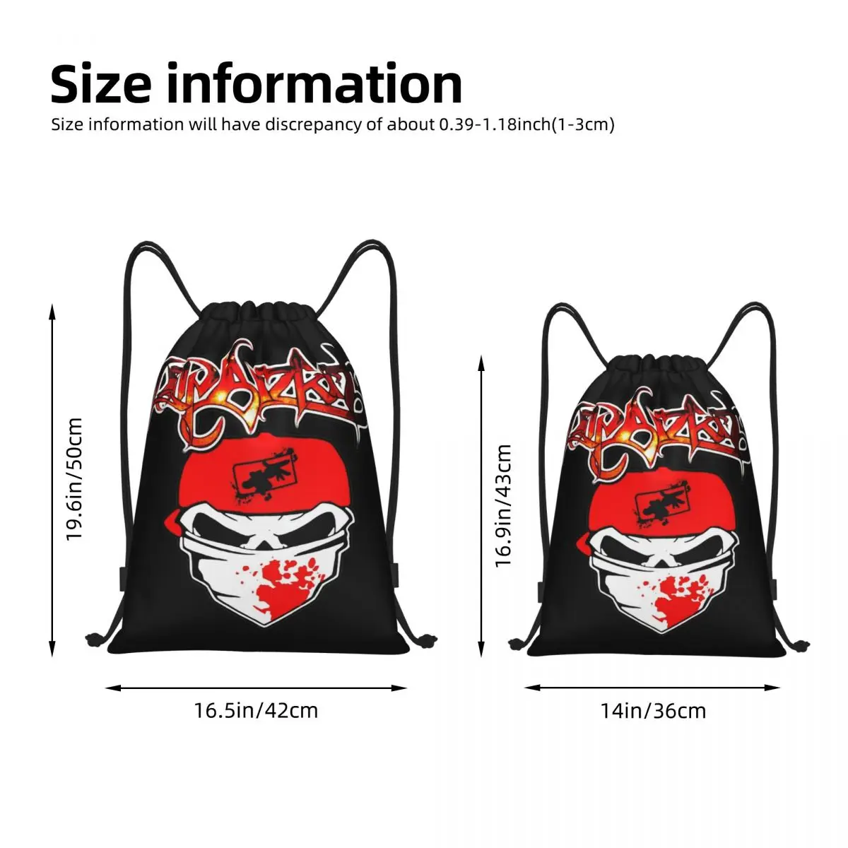 Rock Band Limp Bizkit Drawstring Bags Soccer Backpack Gym Sackpack String Bags for Cycling