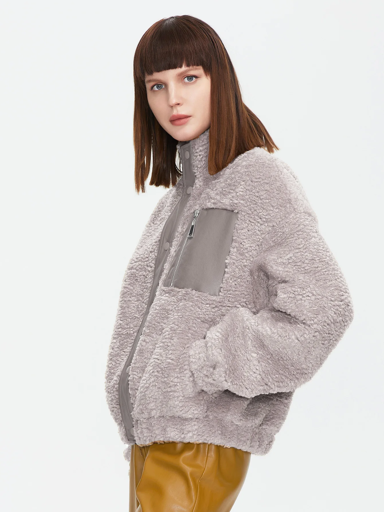 ZIAI 2024 New Plush Overcoat Women Spring Autumn Faux Fur Lamb Wool Coat Female Fleece Teddy Jacket Thickened Warmth ZN-T110