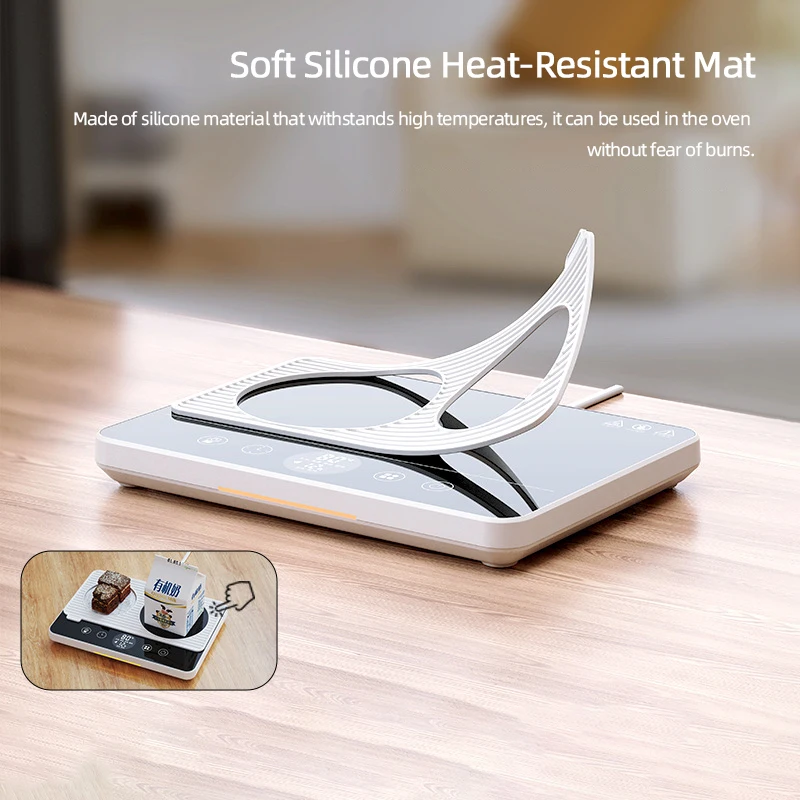 Calentador de tazas eléctrico de 50W con Control de temperatura de 9 engranajes, calentador de leche y café con placa caliente para uso doméstico y de oficina, 220V