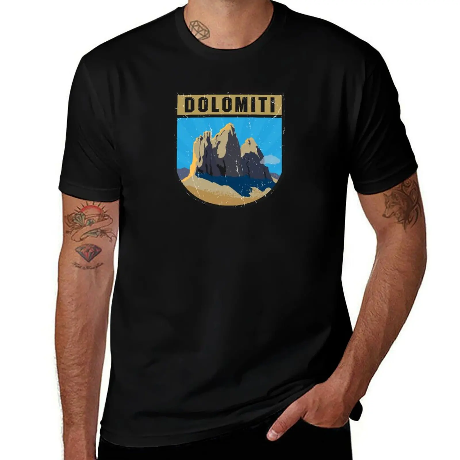 Dolomites Mountains, Dolomiti T-Shirt anime clothes plus size tops Short sleeve tee summer clothes Men's t-shirt