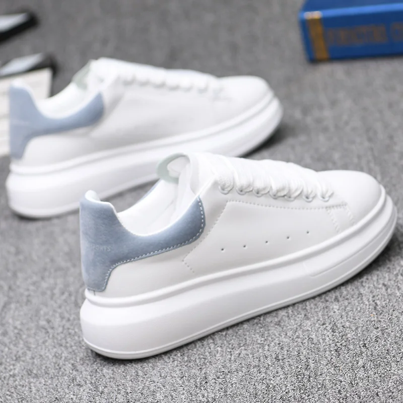 Branded men's and women's air-cushion white shoes for couples, casual sneakers, fashionable sports tennis shoes, running sneaker