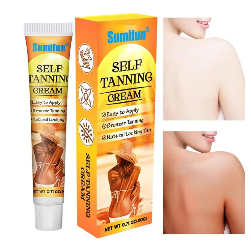Self Tanning Cream Intensive Sunless Self Tanning & Body Bronzer Gel Brown Tanning Accelerator Gel,Bronzer Lotion Tanning Lotion